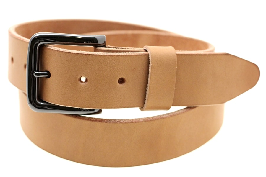 Natural Leather Belt 1.5 Inch Width