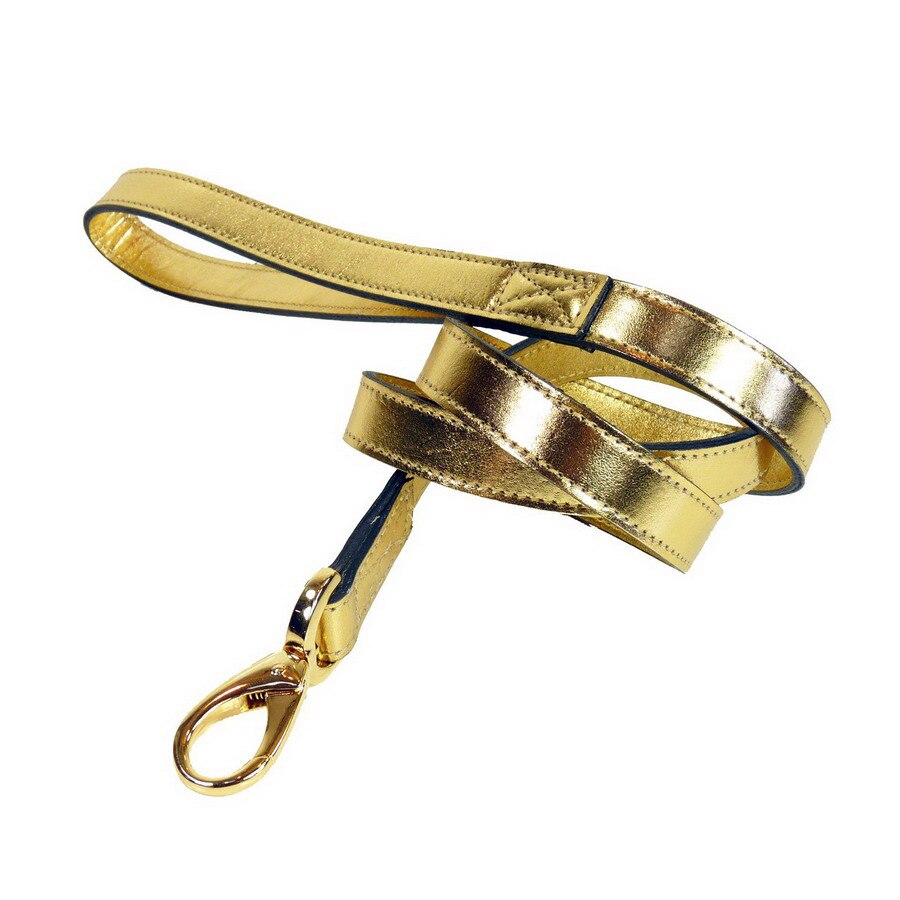 Golden Dog Lead Leather