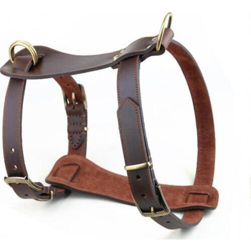 Veg Tanned leather Dog Harness