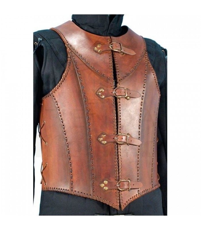 Tan Leather Armor Vest