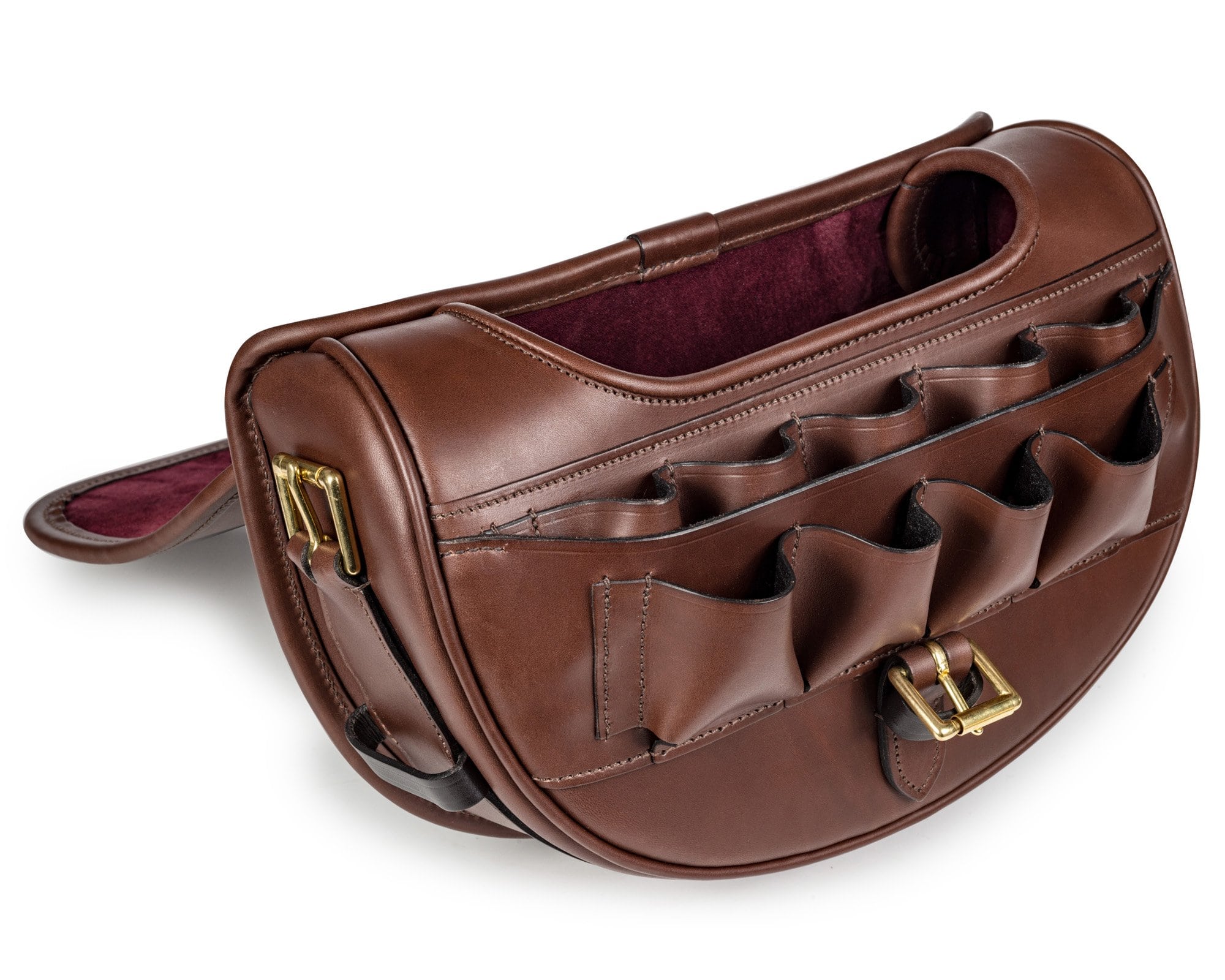 Brown Leather Cartridge Bag