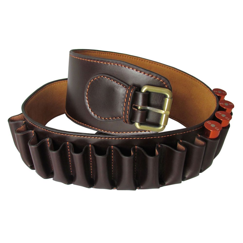 Cartridge Belt Brown Leather