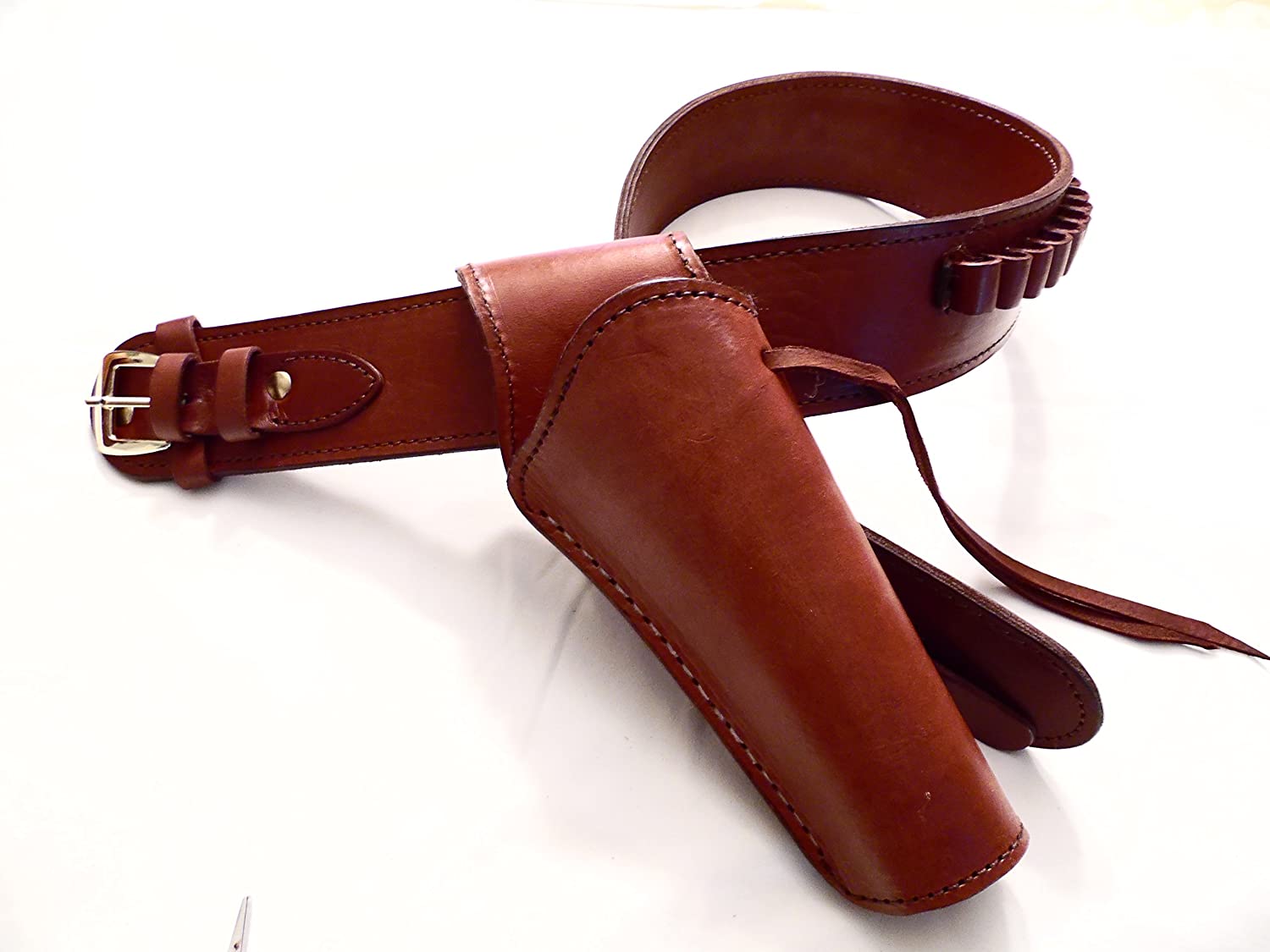 Leather Pistol Cover With Belt